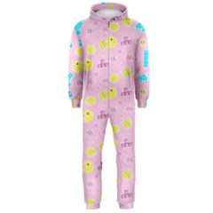 Arcade Dreams Pink Hooded Jumpsuit (men)  by thePastelAbomination