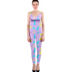 Arcade Dreams Lilac One Piece Catsuit by thePastelAbomination