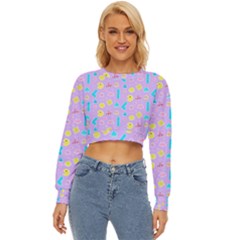 Arcade Dreams Lilac Lightweight Long Sleeve Sweatshirt by thePastelAbomination