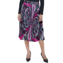 Mixed Signals Classic Velour Midi Skirt  by MRNStudios