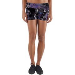 When Gears Turn Yoga Shorts by MRNStudios