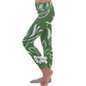 Folk flowers pattern Floral surface design Seamless pattern Kids  Lightweight Velour Classic Yoga Leggings View2