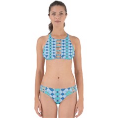 Turquoise Perfectly Cut Out Bikini Set by Dazzleway