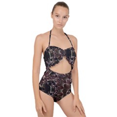 Shotgun Mandala Scallop Top Cut Out Swimsuit by MRNStudios