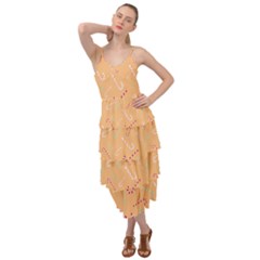 Sweet Christmas Candy Layered Bottom Dress by SychEva