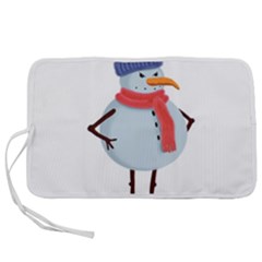 Angry Snowman Pen Storage Case (l) by SychEva
