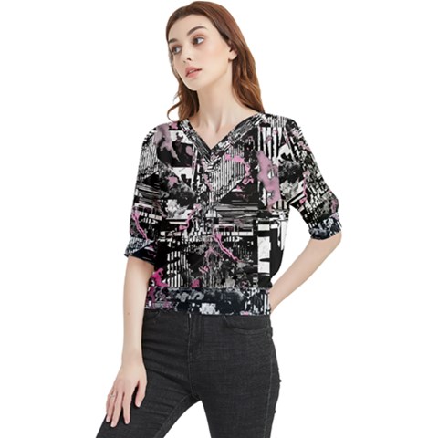 Cavities Quarter Sleeve Blouse by MRNStudios