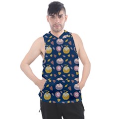 Autumn Pumpkins Men s Sleeveless Hoodie by SychEva