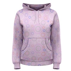 Multicolored Circles On A Pink Background Women s Pullover Hoodie by SychEva