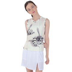 Bees Women s Sleeveless Sports Top by Limerence