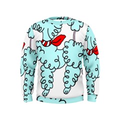 Doodle Poodle  Kids  Sweatshirt by IIPhotographyAndDesigns