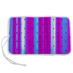 Warped Stripy Dots Pen Storage Case (m) by essentialimage365