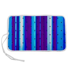 Warped Stripy Dots Pen Storage Case (m) by essentialimage365