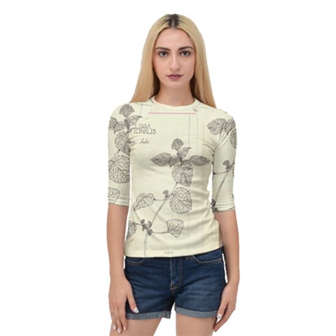 Lemon Balm Quarter Sleeve Raglan Tee by Limerence