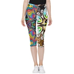 375 Chroma Digital Art Custom Kal00012 Inside Out Lightweight Velour Capri Leggings  by Drippycreamart