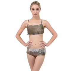 Small World View Layered Top Bikini Set