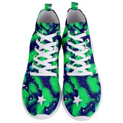 Space Odyssey  Men s Lightweight High Top Sneakers by notyouraveragemonet
