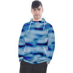 Blue Waves Abstract Series No5 Men s Pullover Hoodie by DimitriosArt