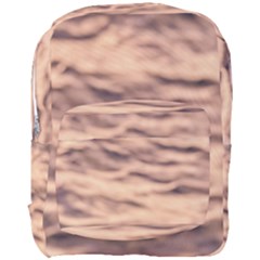Pink  Waves Abstract Series No5 Full Print Backpack by DimitriosArt