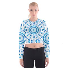 Digital Sky Cropped Sweatshirt by Sparkle