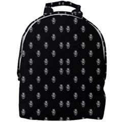 Black And White Sketchy Man Portrait Pattern Mini Full Print Backpack by dflcprintsclothing