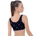 Grey And Black Alien Dancing Girls Drawing Pattern The Little Details Bikini Top View2