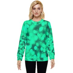 Light Reflections Abstract No10 Green Hidden Pocket Sweatshirt by DimitriosArt