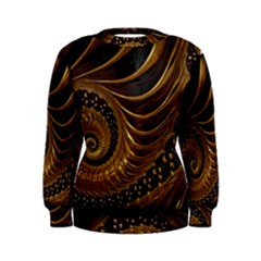 Shell Fractal In Brown Women s Sweatshirt by SomethingForEveryone