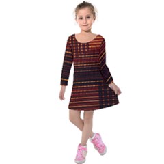 Gradient (97) Kids  Long Sleeve Velvet Dress by Sparkle