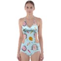 Hedgehogs Artists Cut-Out One Piece Swimsuit View1