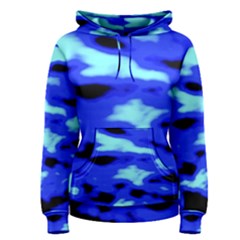 Blue Waves Abstract Series No11 Women s Pullover Hoodie by DimitriosArt