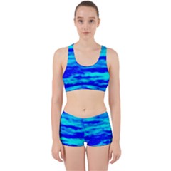 Blue Waves Abstract Series No12 Work It Out Gym Set