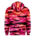 Red  Waves Abstract Series No15 Men s Zipper Hoodie View2