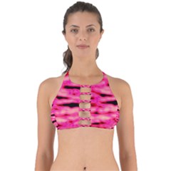 Rose  Waves Abstract Series No1 Perfectly Cut Out Bikini Top by DimitriosArt