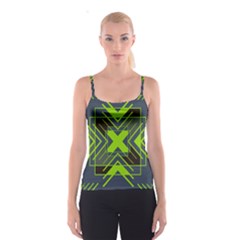Abstract Geometric Design    Spaghetti Strap Top by Eskimos