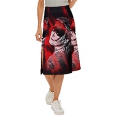 Shaman Midi Panel Skirt by MRNStudios
