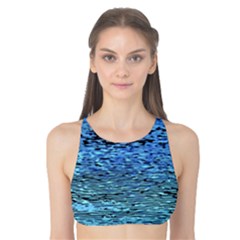 Blue Waves Flow Series 2 Tank Bikini Top by DimitriosArt