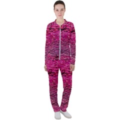 Pink  Waves Flow Series 1 Casual Jacket And Pants Set