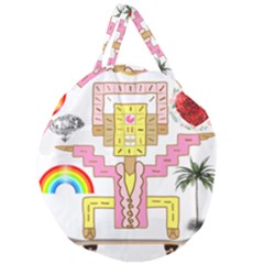 Music And Other Stuff Giant Round Zipper Tote by bfvrp