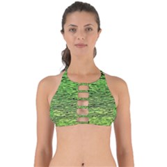 Green Waves Flow Series 2 Perfectly Cut Out Bikini Top by DimitriosArt