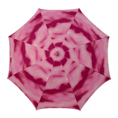 Pink  Waves Flow Series 4 Golf Umbrellas by DimitriosArt