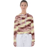 Pink  Waves Flow Series 8 Women s Slouchy Sweat