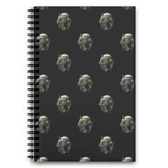 Creepy Head Sculpture With Respirator Motif Pattern 5 5  X 8 5  Notebook by dflcprintsclothing