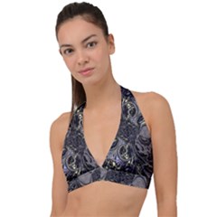 The Pollinator Halter Plunge Bikini Top by MRNStudios