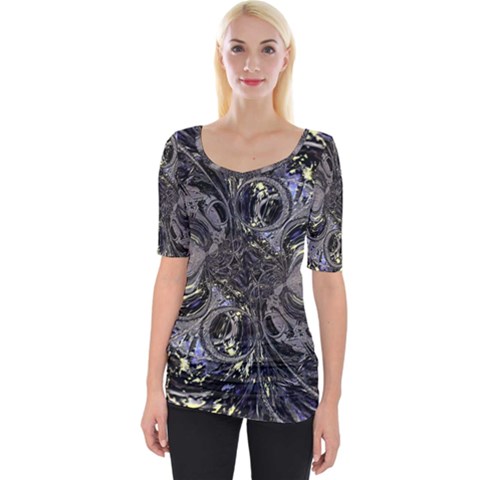 The Pollinator Wide Neckline Tee by MRNStudios
