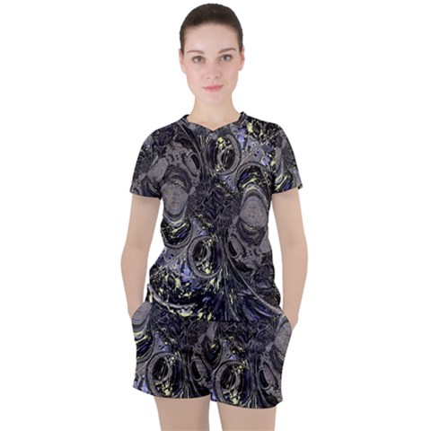 The Pollinator Women s Tee And Shorts Set by MRNStudios