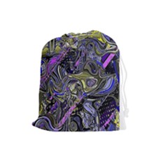 Deconstructed Green Drawstring Pouch (large) by MRNStudios
