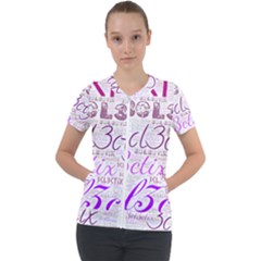 3cl3ctix Wordart Short Sleeve Zip Up Jacket