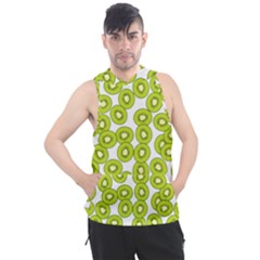 Kiwi Pattern Men s Sleeveless Hoodie