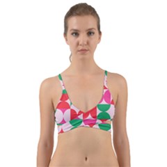 Geometric Pattern Wrap Around Bikini Top